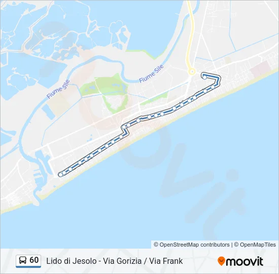 60 Bus Line Map