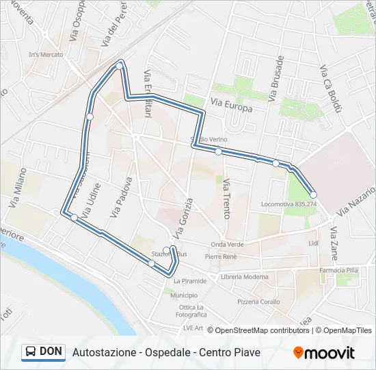 DON Bus Line Map