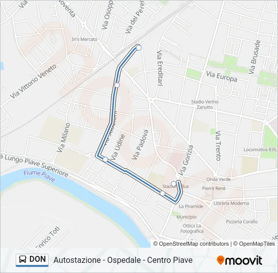 DON Bus Line Map