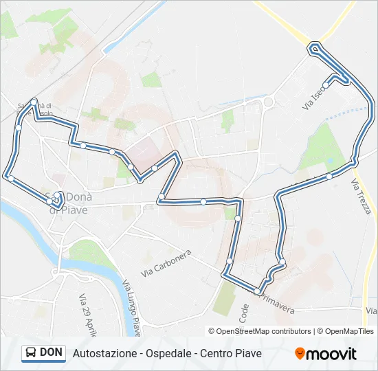 DON Bus Line Map