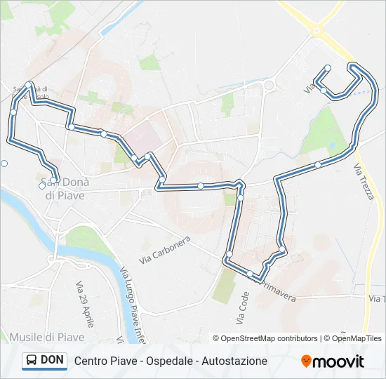 DON Bus Line Map