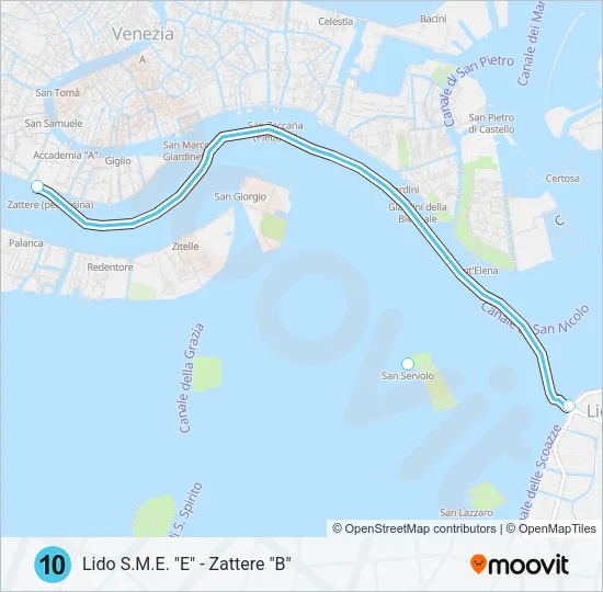 10 Ferry Line Map
