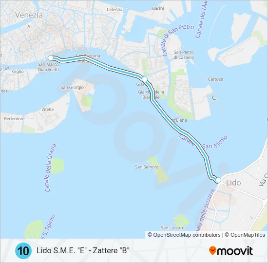 10 Ferry Line Map