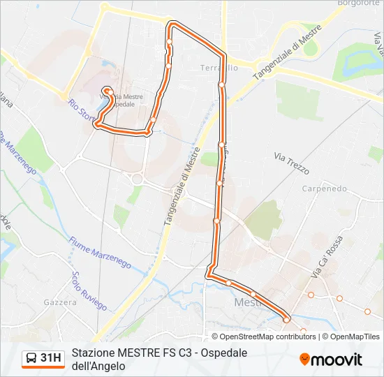 31H Bus Line Map
