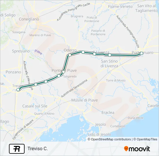 R Train Line Map