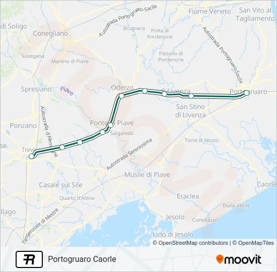 R Train Line Map