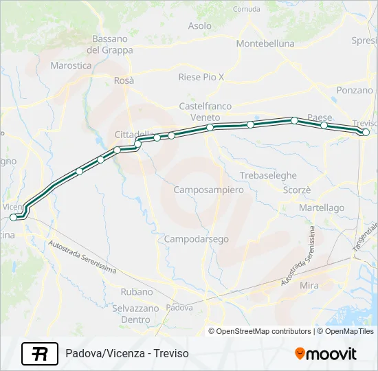 R Train Line Map