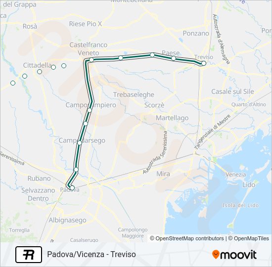 R Train Line Map