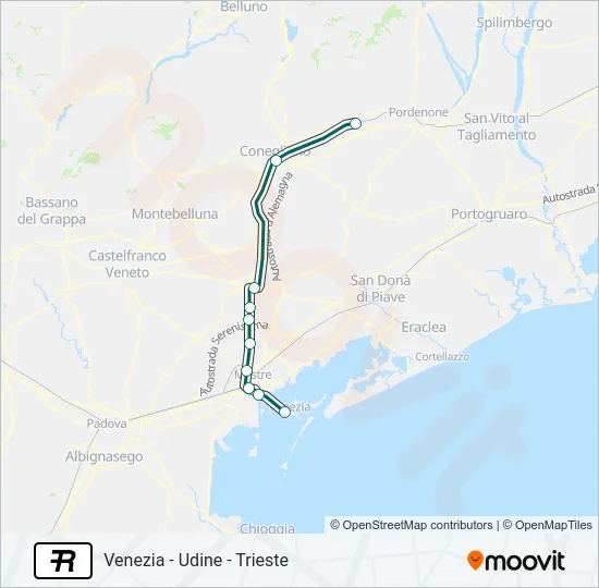 R Train Line Map