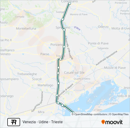 R Train Line Map