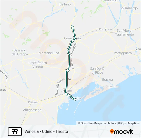 R Train Line Map