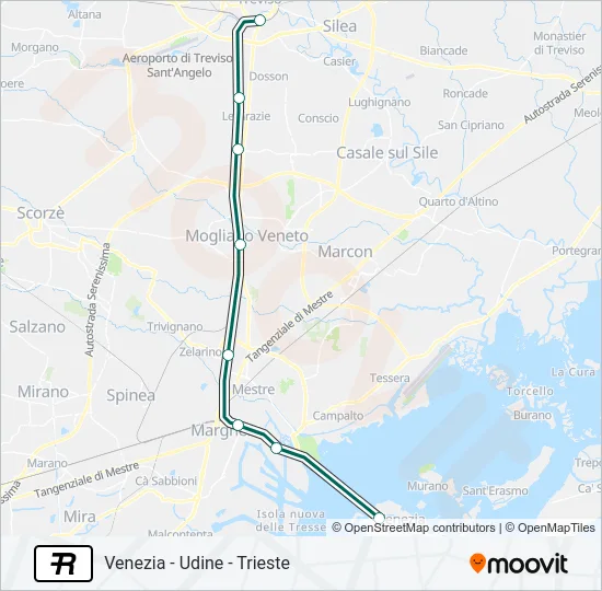 R Train Line Map