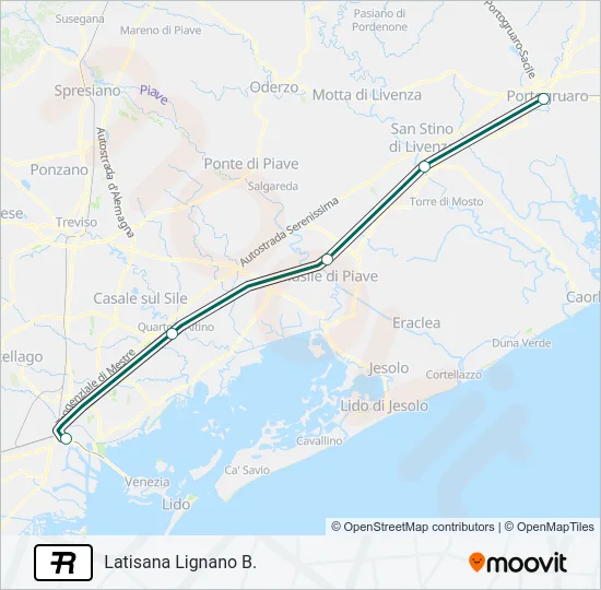 R Train Line Map