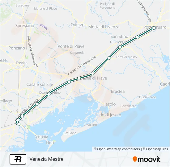 R Train Line Map