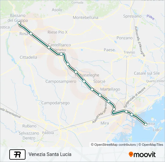 R Train Line Map