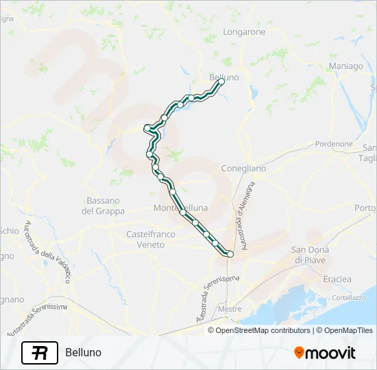R Train Line Map