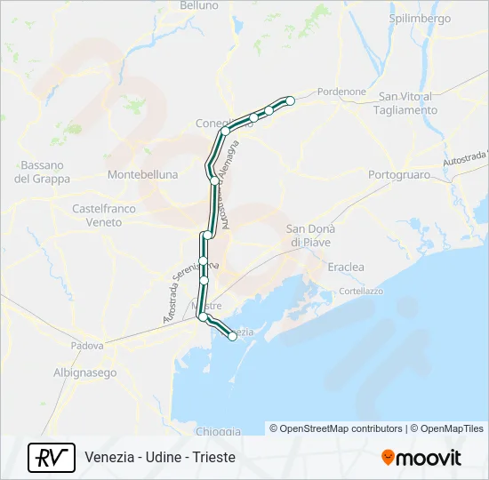 RV Train Line Map