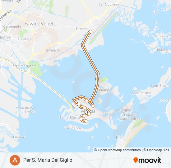 A Ferry Line Map