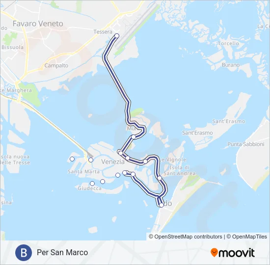 B Ferry Line Map