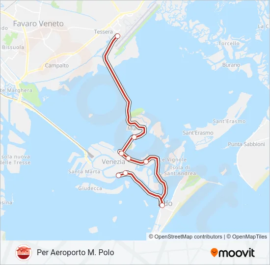 R Ferry Line Map