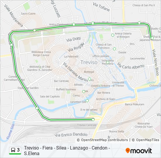 3 bus Line Map