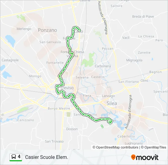 4 Bus Line Map