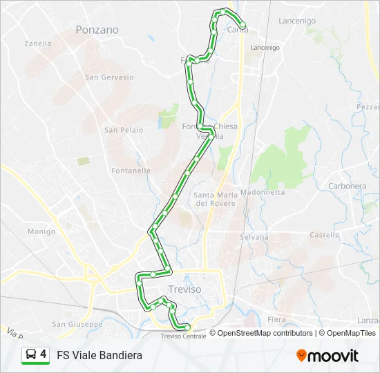 4 Bus Line Map