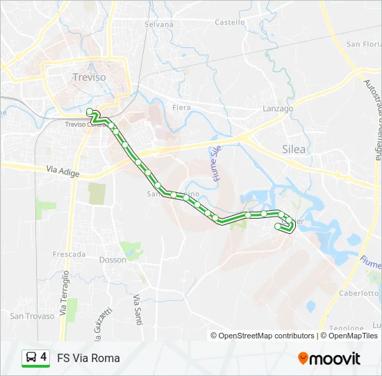 4 Bus Line Map