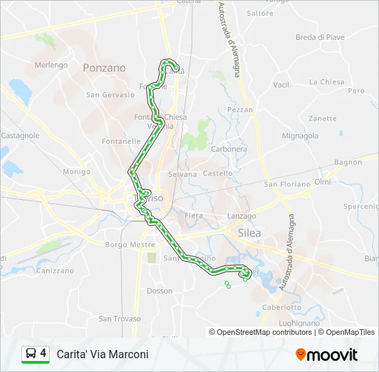 4 Bus Line Map