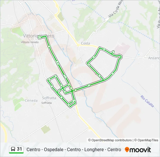 31 Bus Line Map