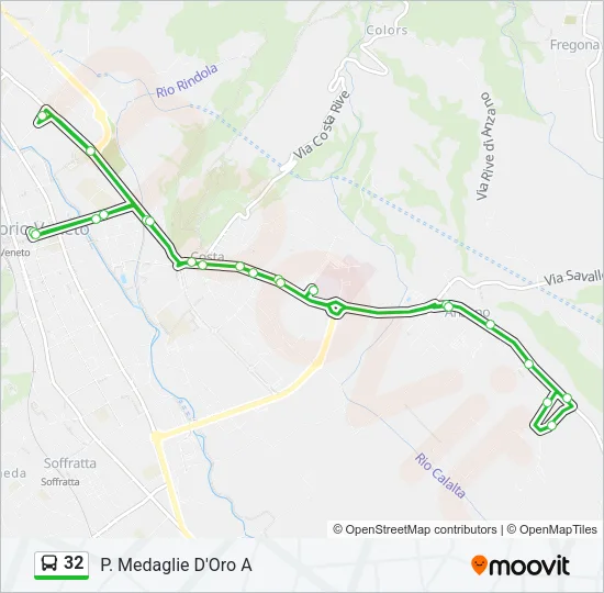 32 Bus Line Map
