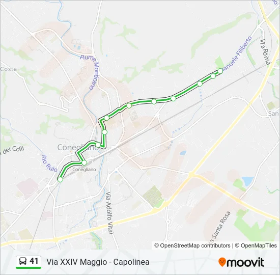 41 Bus Line Map