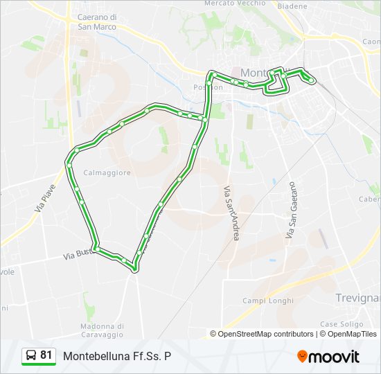 81 bus Line Map