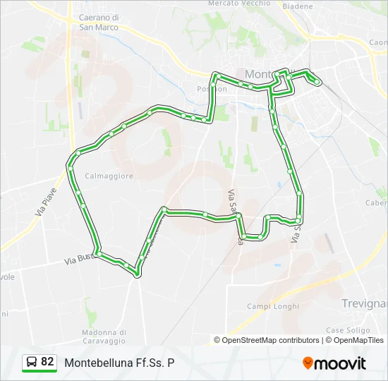 82 Bus Line Map