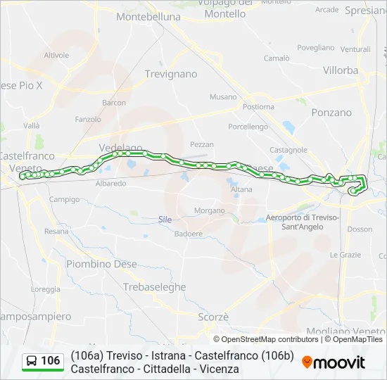 106 Bus Line Map