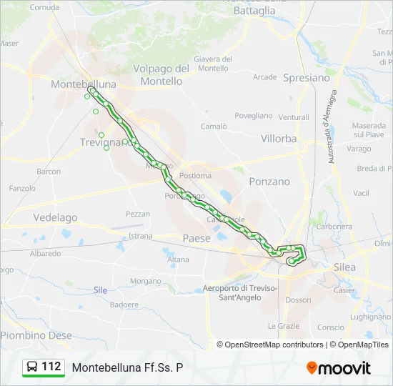 112 Bus Line Map