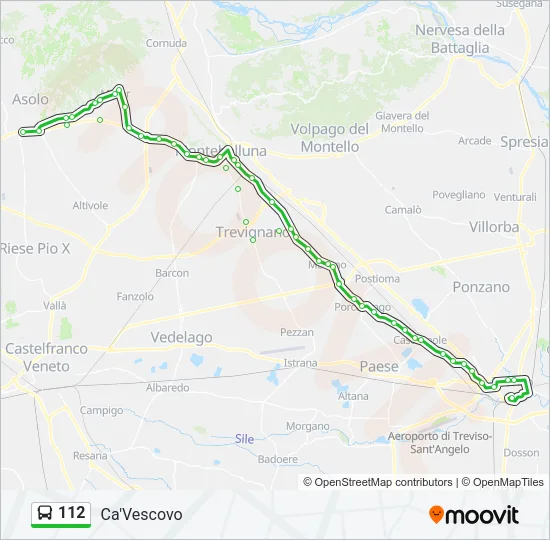 112 Bus Line Map