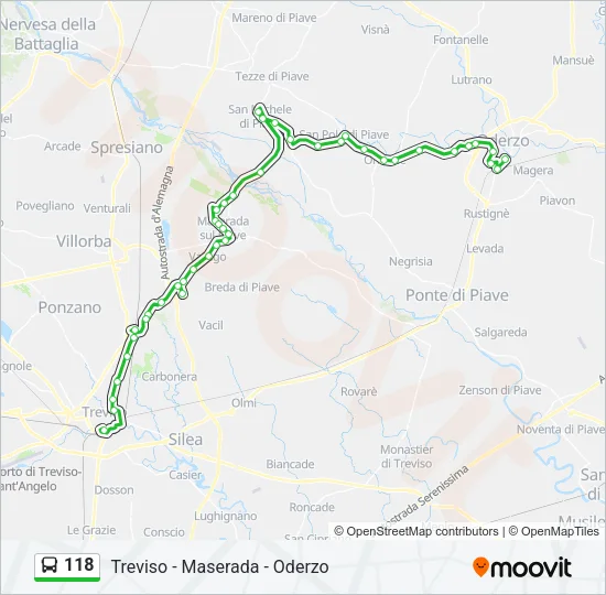 118 Bus Line Map