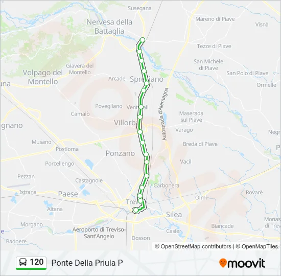 120 Bus Line Map