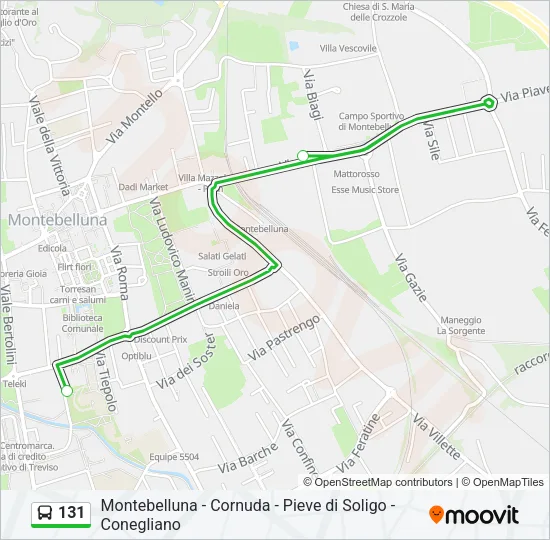 131 Bus Line Map