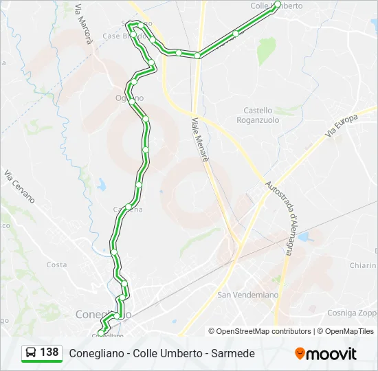 138 Bus Line Map