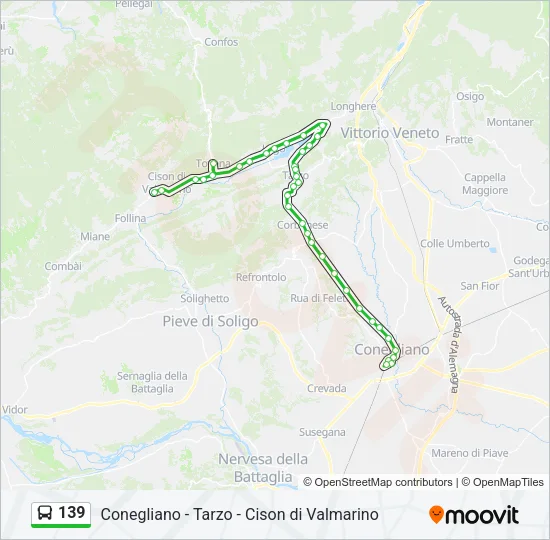 139 Bus Line Map