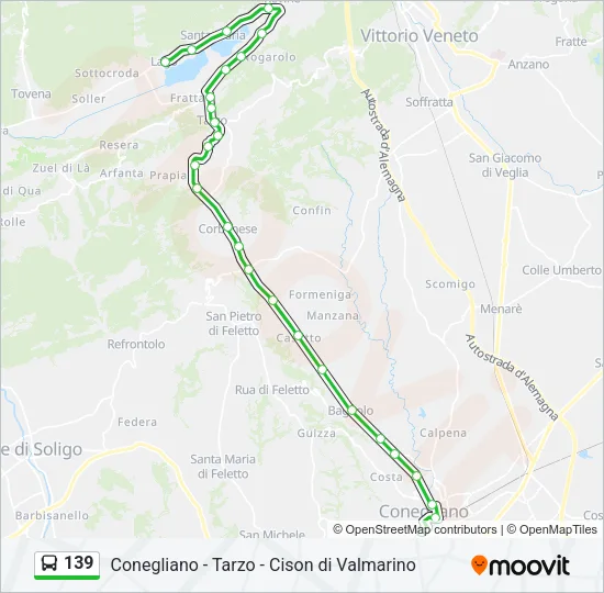 139 Bus Line Map