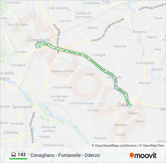 143 Bus Line Map