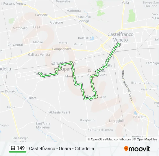 149 Bus Line Map