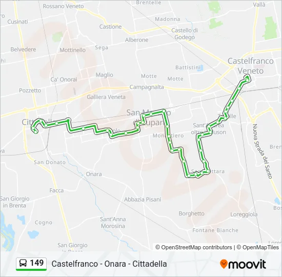 149 Bus Line Map