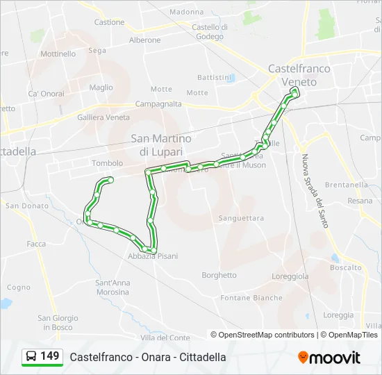 149 Bus Line Map