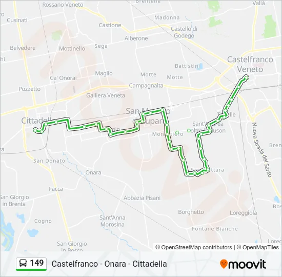 149 Bus Line Map