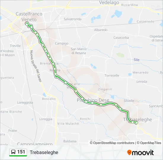 151 Bus Line Map