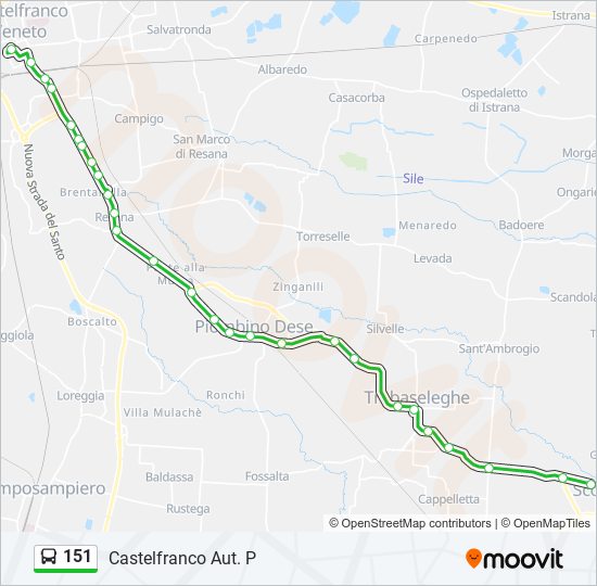 151 Bus Line Map